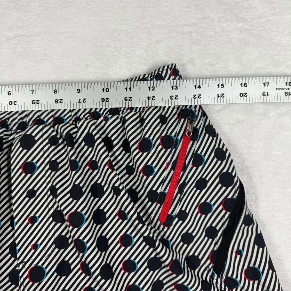 Lululemon Tracker Short Black White Polka‎ Dot Striped Athletic Shorts 4